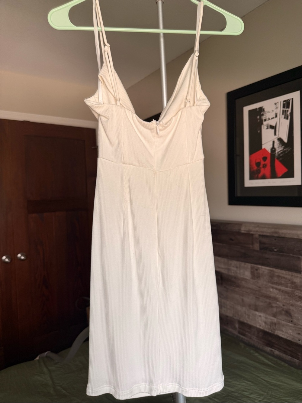 Cream Spaghetti Strap Midi Dress- never worn